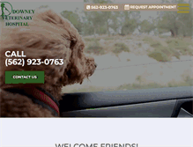Tablet Screenshot of downeyvet.net